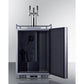 Summit Appliance 24" Panel-Ready/Stainless Steel Built-In Triple Tap Kegerator