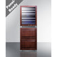 Summit Appliance 24" Panel-Ready/Stainless Steel Dual-Zone Wine Cellar and 2-Drawer Refrigerator-Freezer Combo