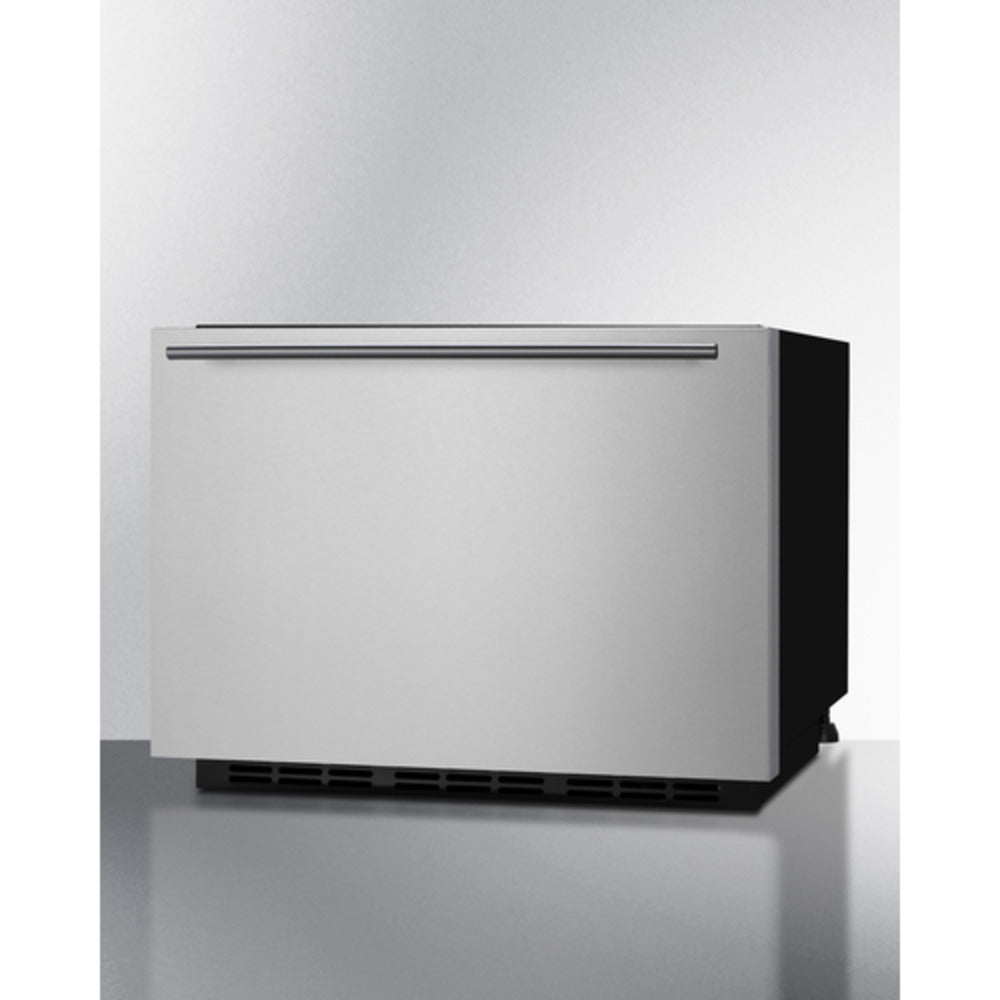 Summit Appliance 24" Panel-Ready/Stainless Steel Finish Built-In Drawer Refrigerator