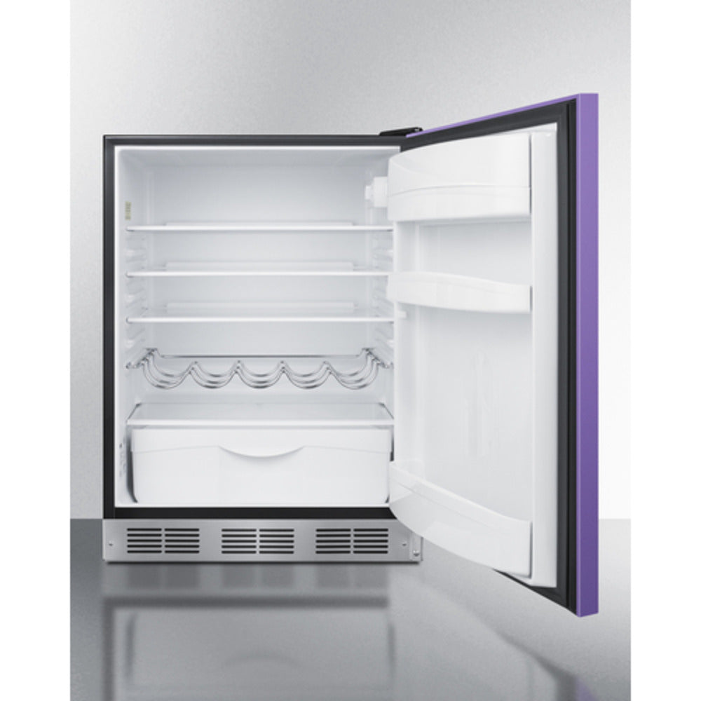 Summit Appliance 24" Purple/Black Finish All-Refrigerator
