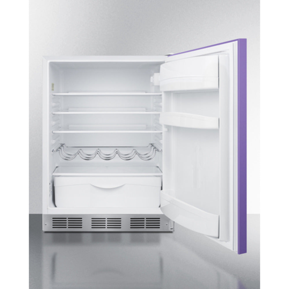 Summit Appliance 24" Purple/White Finish All-Refrigerator - ADA Compliant