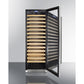 Summit Appliance 24" Stainless Steel Built-In 165 Bottles Single Zone Wine Cellar