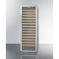 Summit Appliance 24" Stainless Steel Built-In 165 Bottles Single Zone Wine Cellar