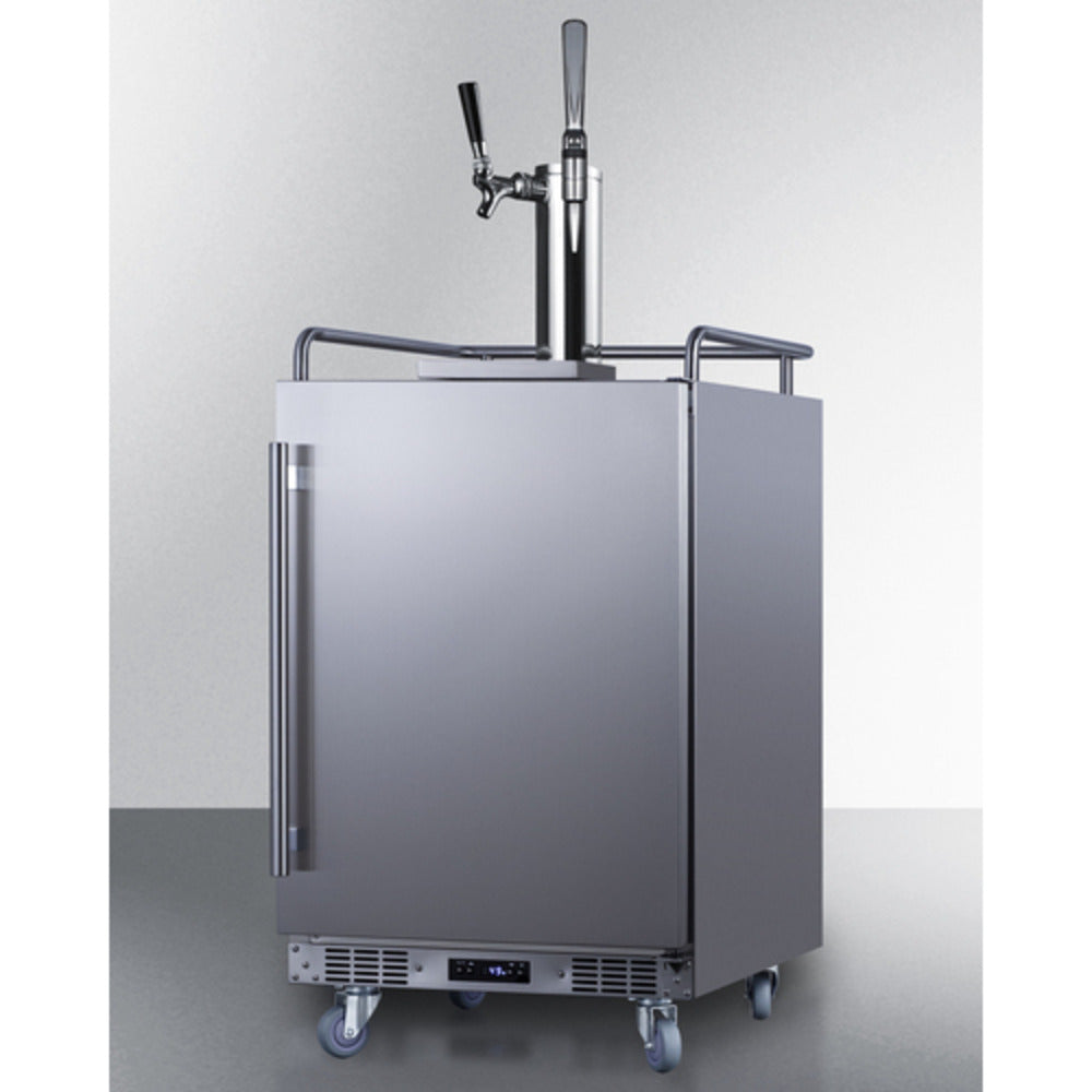 Summit Appliance 24" Stainless Steel Built-In Nitro/Cold Brew Coffee Kegerator