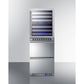 Summit Appliance 24" Stainless Steel Dual-Zone Wine Cellar and 2-Drawer All-Refrigerator Combo