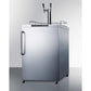 Summit Appliance 24" Stainless Steel Outdoor Dual Tap Kegerator with Towel Bar Handle