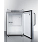 Summit Appliance 24" Stainless Steel Outdoor Kegerator Only with Diamond Plate Door & Towel Bar Handle