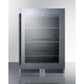 Summit Appliance 24" Stainless Steel/Black Finish Built-In Beverage Center