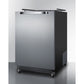 Summit Appliance 24" Stainless Steel/Black Finish Built-In Outdoor Kegerator Only
