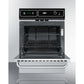 Summit Appliance 24" Stainless Steel/Black Finish Gas Wall Oven