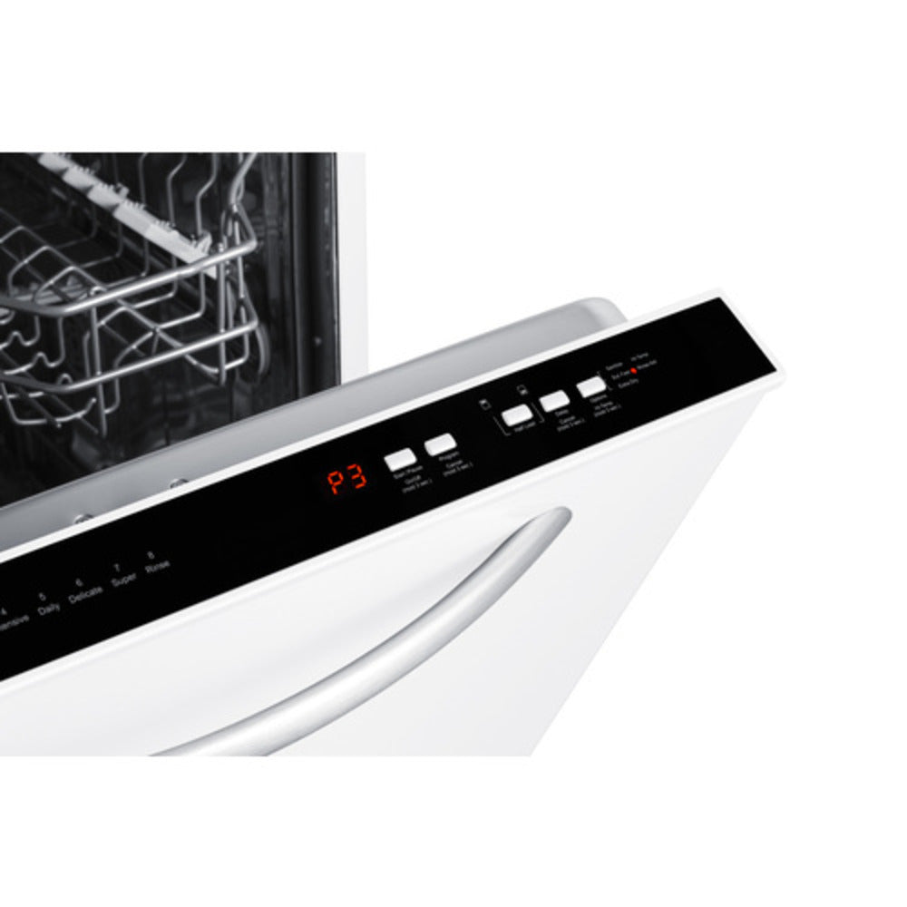 Summit Appliance 24" White Finish Built-In Dishwasher - ADA Compliant