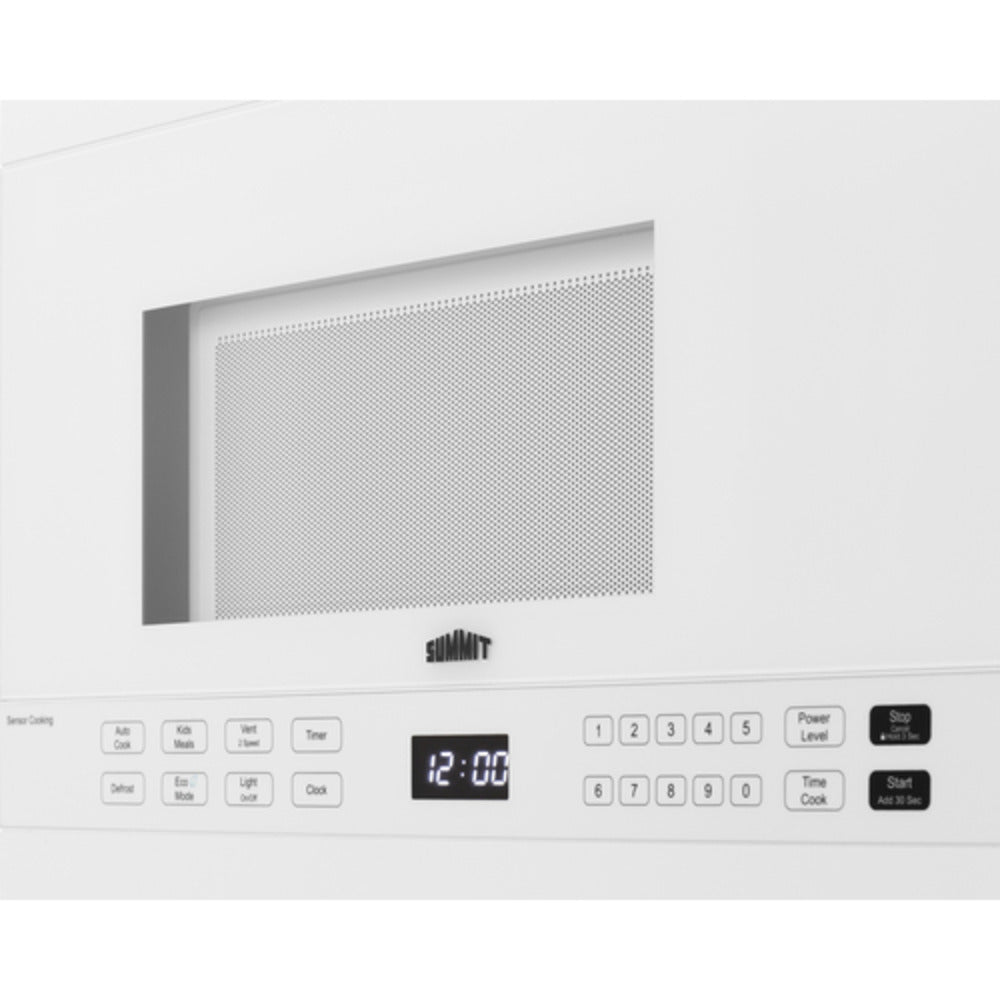 Summit Appliance 24" White Finish Over-the-Range Microwave