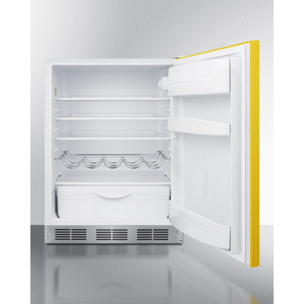 Summit Appliance 24" Yellow/White Finish All-Refrigerator