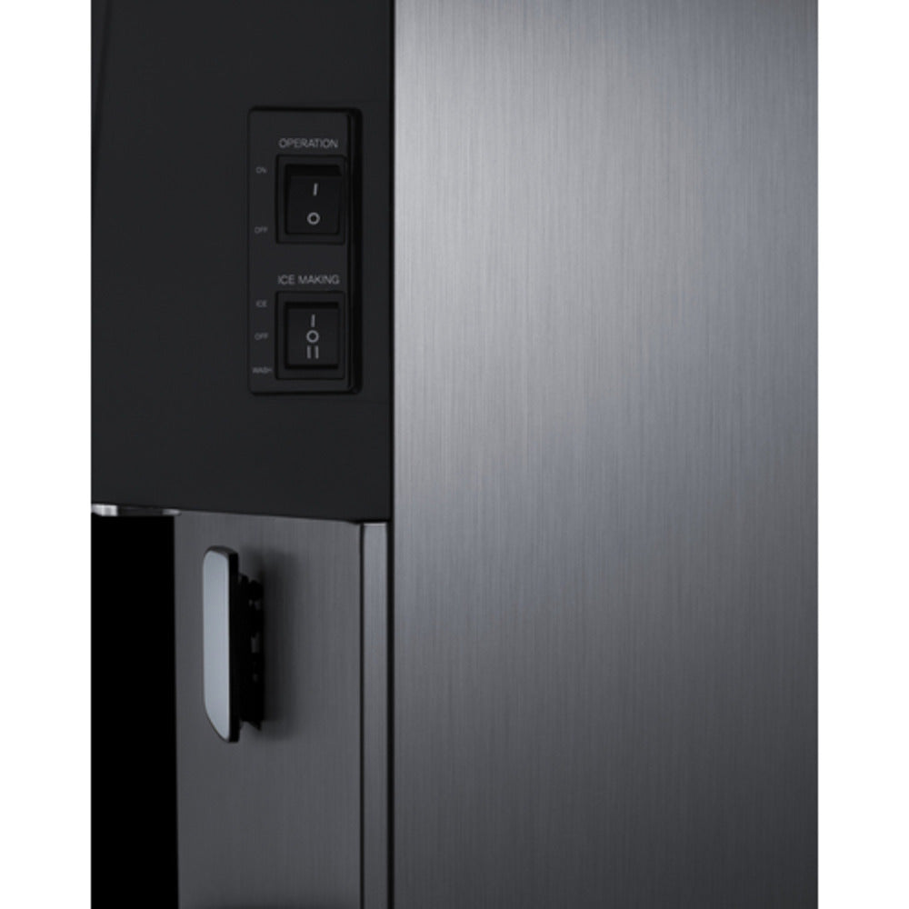 Summit Appliance 25" Black/Stainless Steel Finish Ice and Water Dispenser with Filter Kit