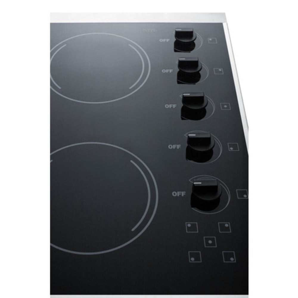 15 Wide 230v 2-burner Radiant Cooktop