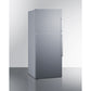 Summit Appliance 28" Stainless Steel Finish Top Mount Refrigerator-Freezer with Left Door Handle