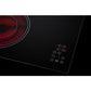 Summit Appliance 30" 208-240V Black Glass Finish 4-Burner Radiant Cooktop with Digital Touch Control