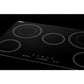 Summit Appliance 30" 208-240V Black Glass Finish 5-Burner Radiant Cooktop with Digital Touch Control