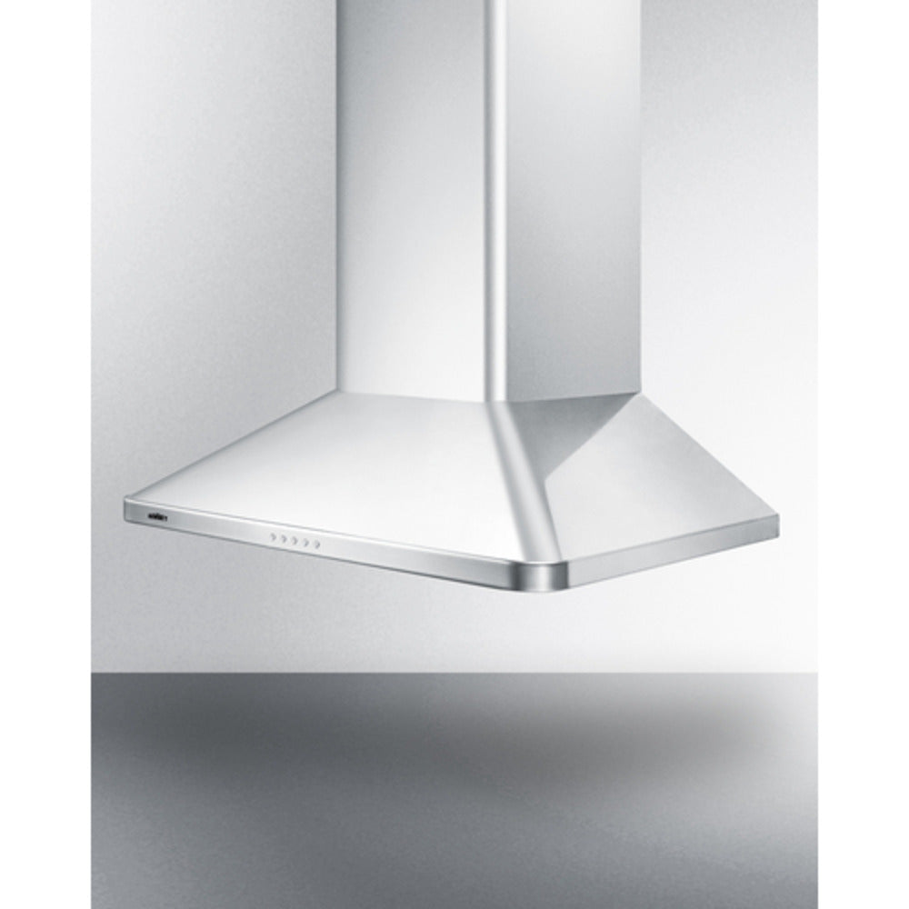 Summit Appliance 30" Stainless Steel Wall-Mounted Range Hood with Touch Control
