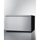 Summit Appliance 30" Stainless Steel/Black Finish Built-In Drawer Refrigerator