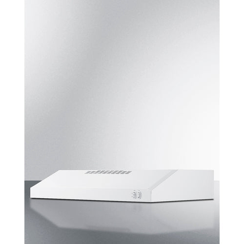 Summit Appliance 30" White Finish Under Cabinet Convertible Range Hood