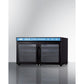 Summit Appliance 36" 3 cu.ft. Black Finish Back Bar Beverage Center with Locks - Shallow Depth