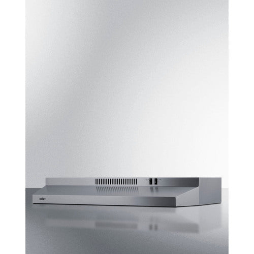 Summit Appliance 36" Stainless Steel Finish Under Cabinet Convertible Range Hood - ADA Compliant