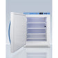 Summit Appliance 4 cu.ft. White Finish Vaccine Freezer with Left Door Handle