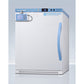 Summit Appliance 4 cu.ft. White Finish Vaccine Freezer with NIST Calibrated Data Logger - Left Door Handle
