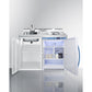 Summit Appliance 48" White Finish All-In-One Wellness Room Kitchenette with Locker
