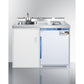 Summit Appliance 48" White Finish All-In-One Wellness Room Kitchenette with Locker
