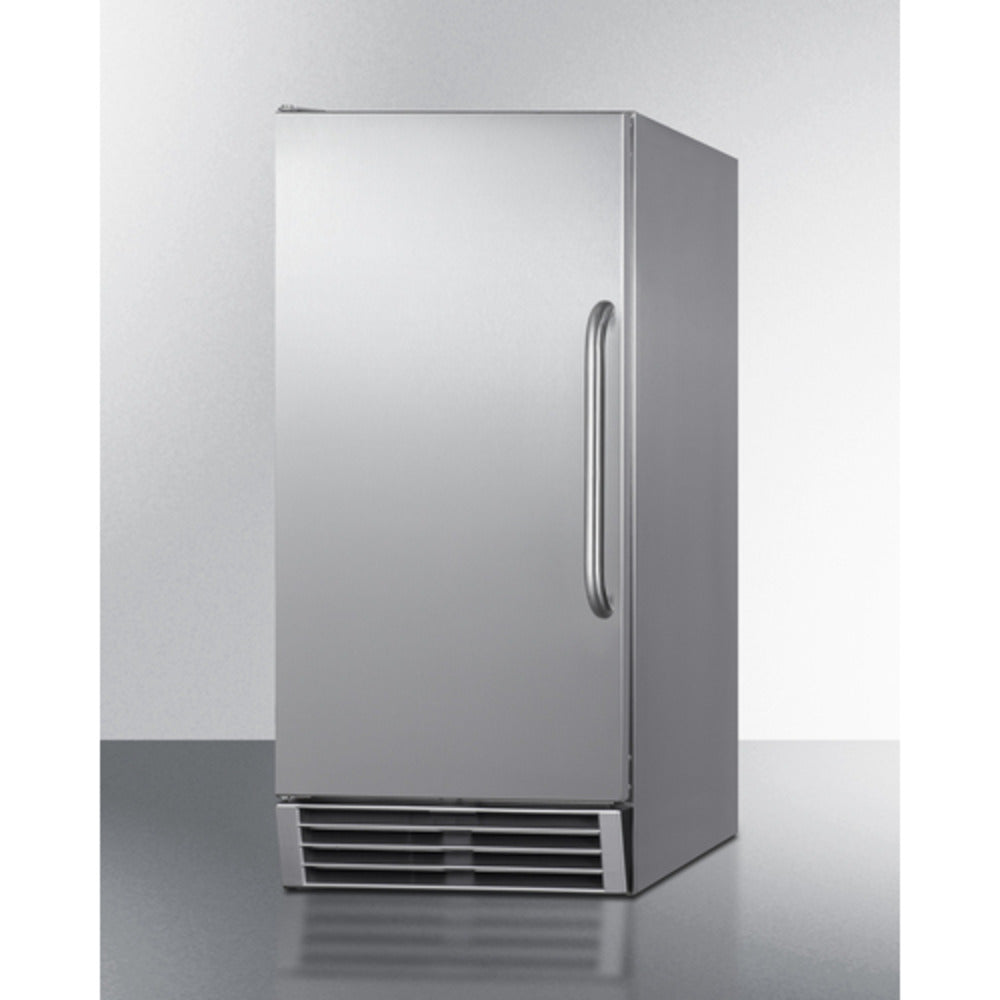 Summit Appliance 50 lbs. Stainless Steel Built-In Clear Icemaker