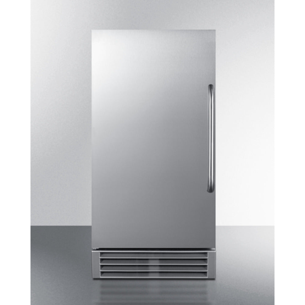 Summit Appliance 50 lbs. Stainless Steel Built-In Clear Icemaker