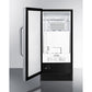 Summit Appliance 50 lbs. Stainless Steel/Black Finish Built-In Clear Icemaker - ADA Compliant