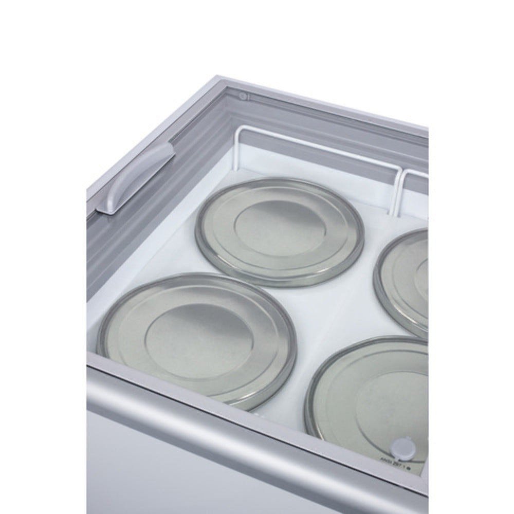 Summit Appliance 53" 14 cu.ft. White Finish Dipping Cabinet Freezer