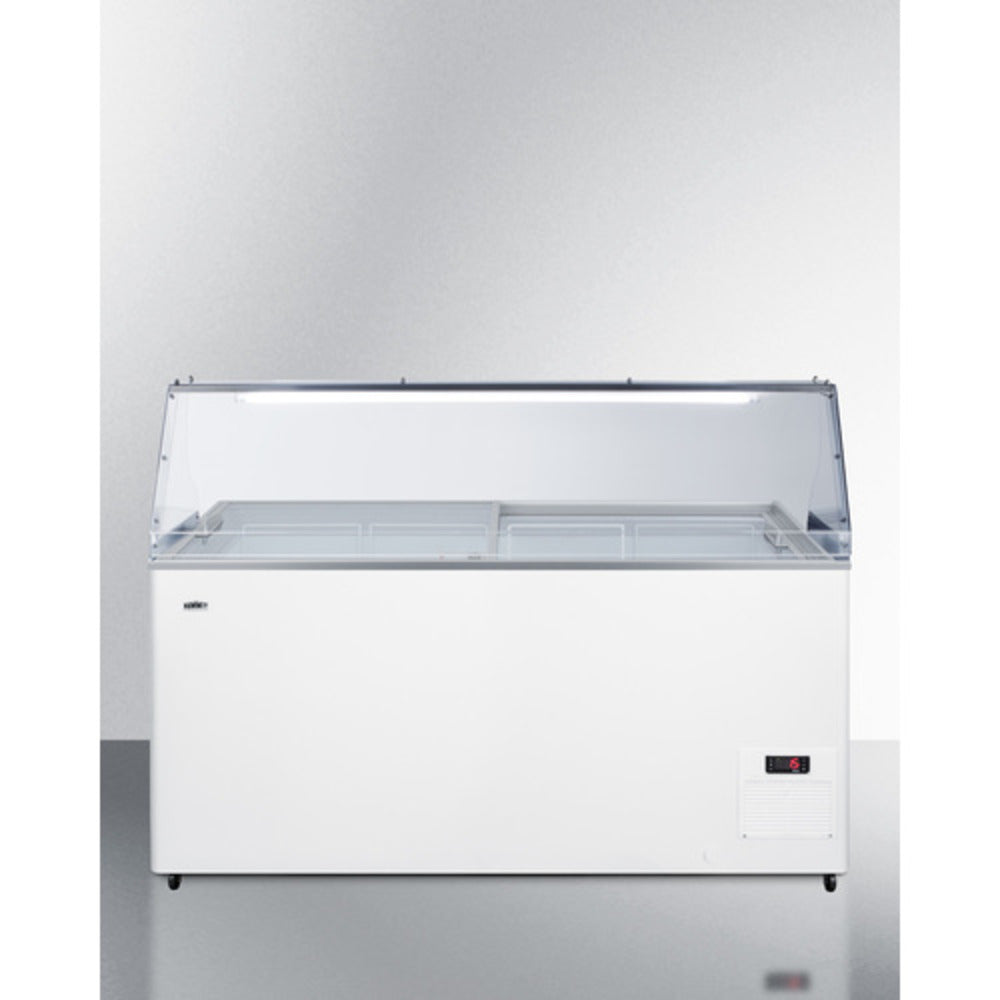 Summit Appliance 53" 14 cu.ft. White Finish Dipping Cabinet Freezer