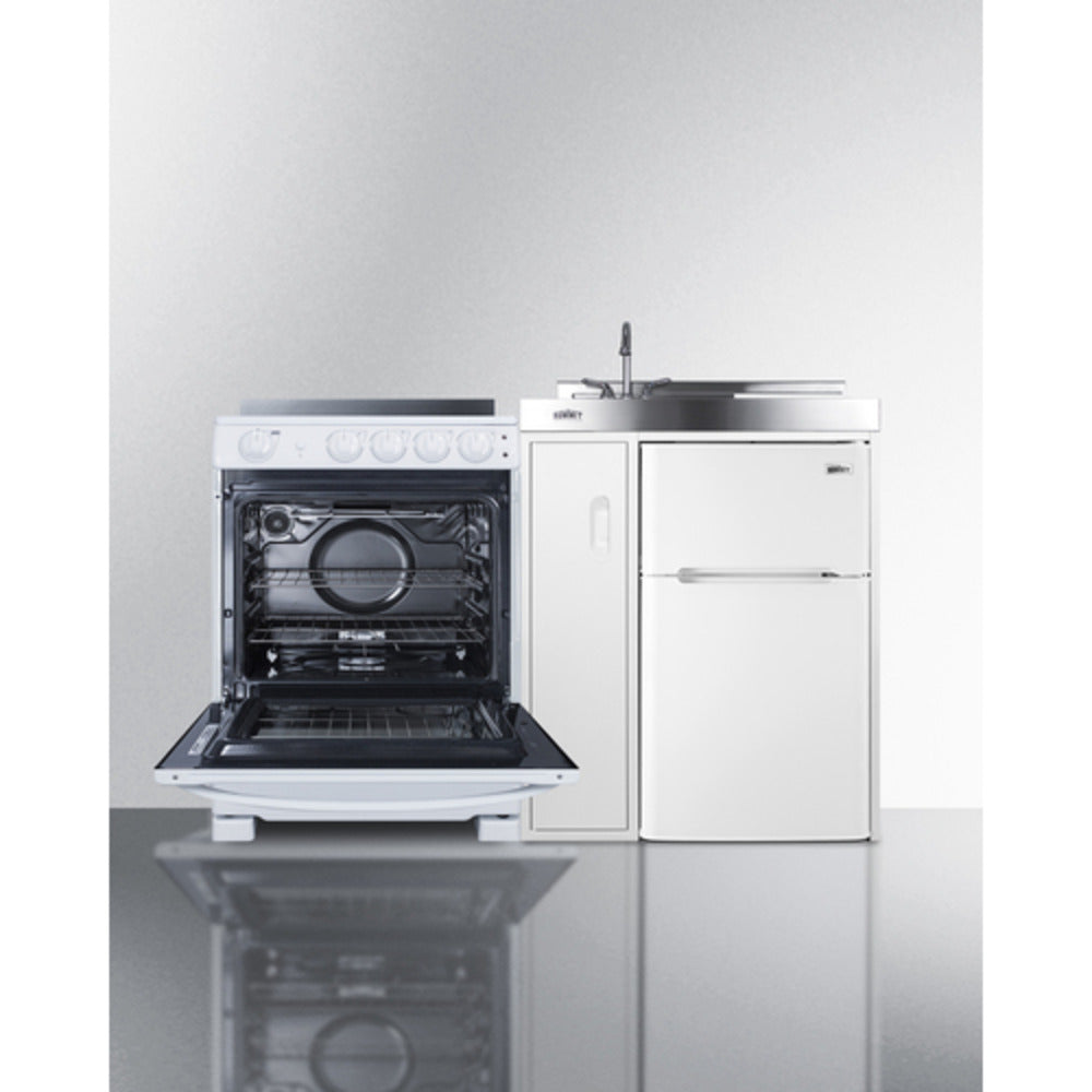 Summit Appliance 54" All-in-One Kitchenette with Electric Range