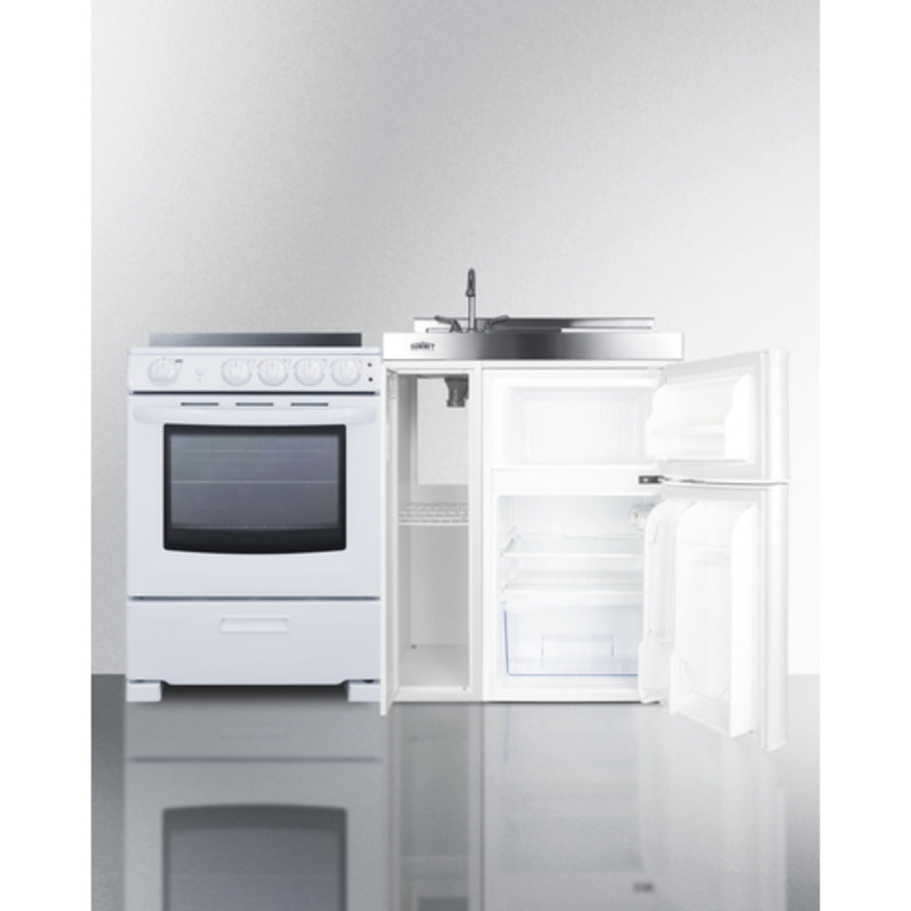 Summit Appliance 54" All-in-One Kitchenette with Electric Range