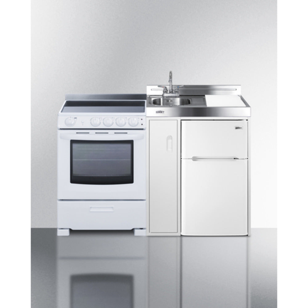 Summit Appliance 54" All-in-One Kitchenette with Electric Range