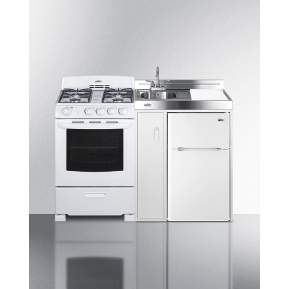 Summit Appliance 54" All-in-One Kitchenette with Gas Range