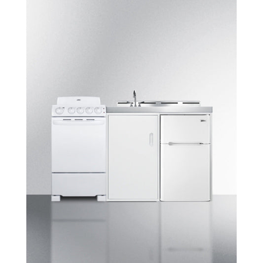 Summit Appliance 60" All-in-One Kitchenette with Electric Coil Range