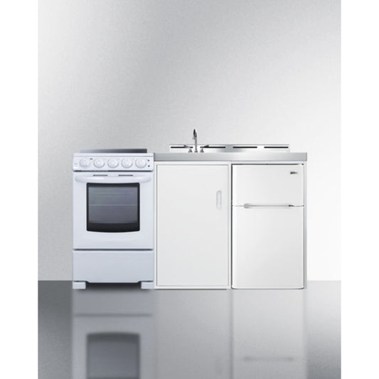 Summit Appliance 60" All-in-One Kitchenette with Electric Range