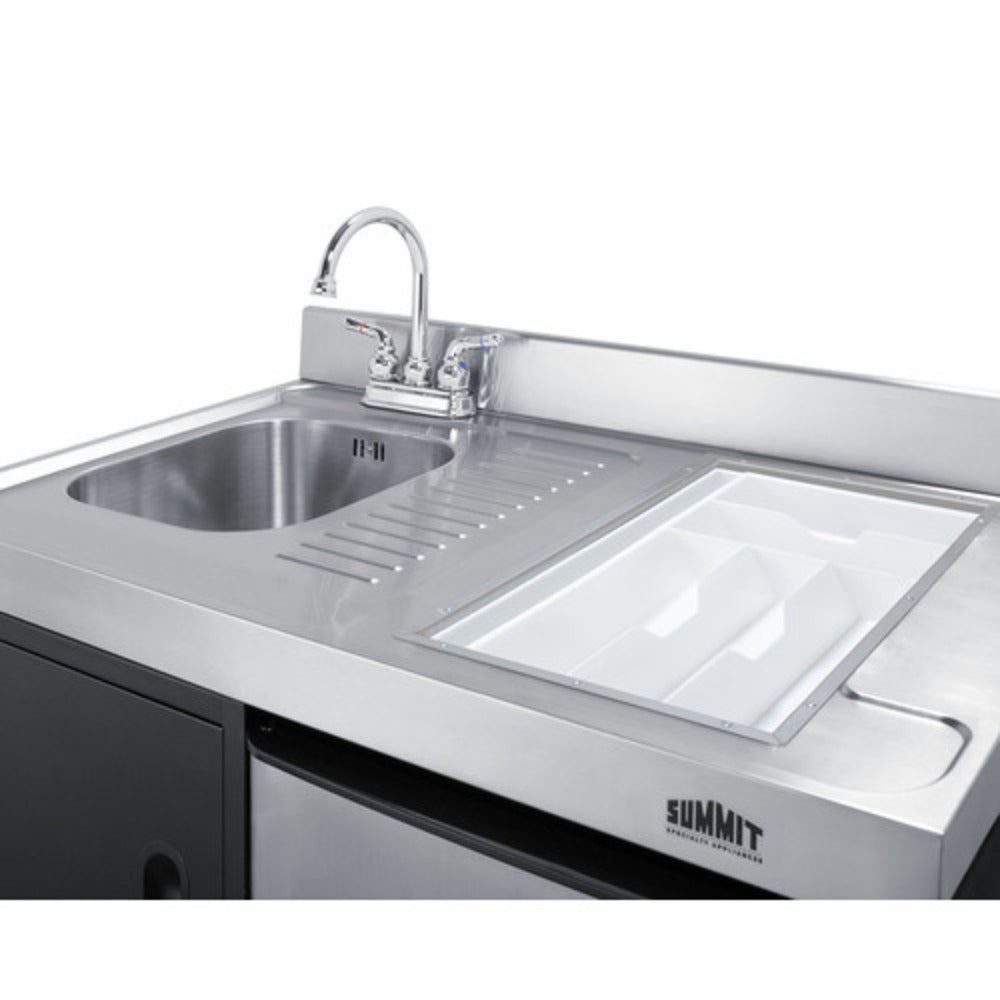 Summit Appliance 63" All-in-One Kitchenette with Electric Range