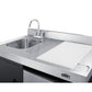 Summit Appliance 63" All-in-One Kitchenette with Gas Range