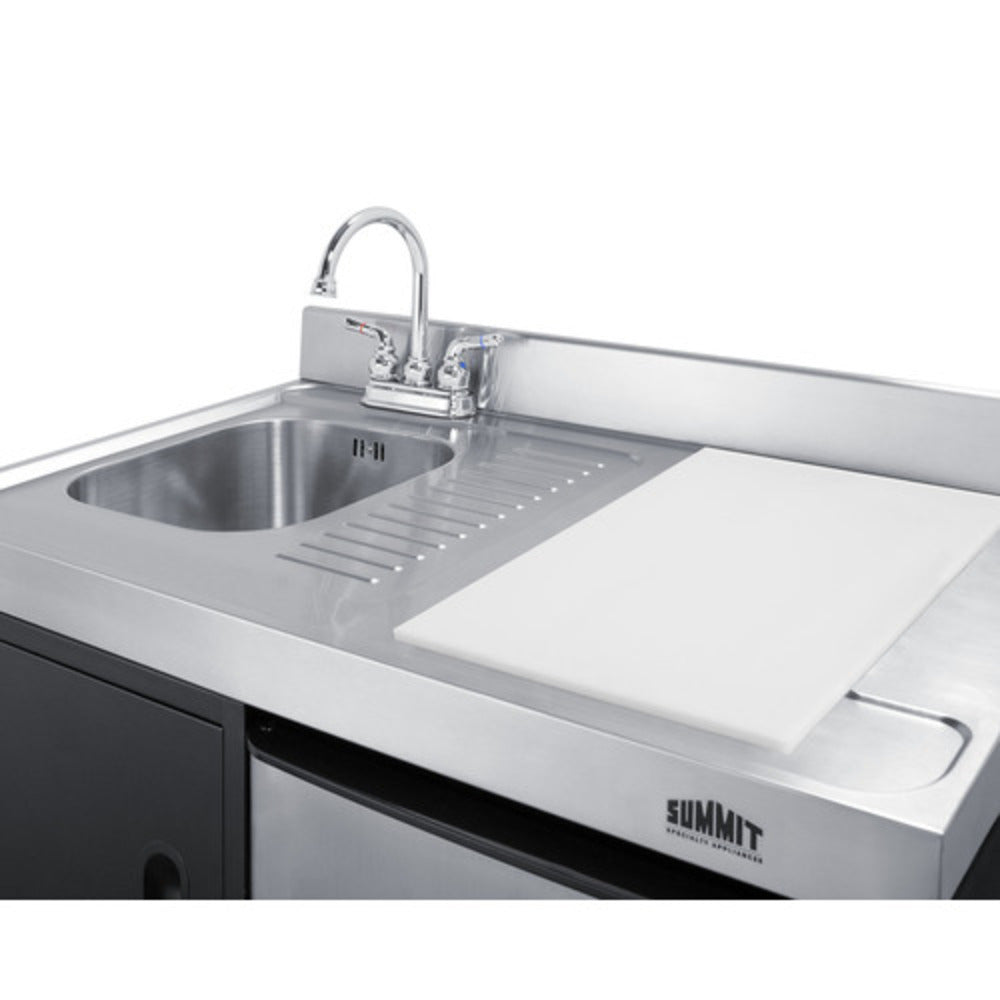 Summit Appliance 63" All-in-One Kitchenette with Gas Range