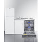 Summit Appliance 71" All-In-One Kitchenette with Dishwasher and Glass Burner