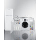Summit Appliance 83" All-In-One Kitchenette with Washer/Dryer Combo and Glass Burner