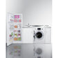 Summit Appliance 83" All-In-One Kitchenette with Washer/Dryer Combo and Glass Burner