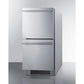 Summit Appliance ADRD15PNR Stainless Steel/Panel-Ready 2-Drawer All-Refrigerator