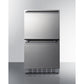Summit Appliance ADRD18 Stainless Steel/Panel-Ready 2-Drawer All-Refrigerator